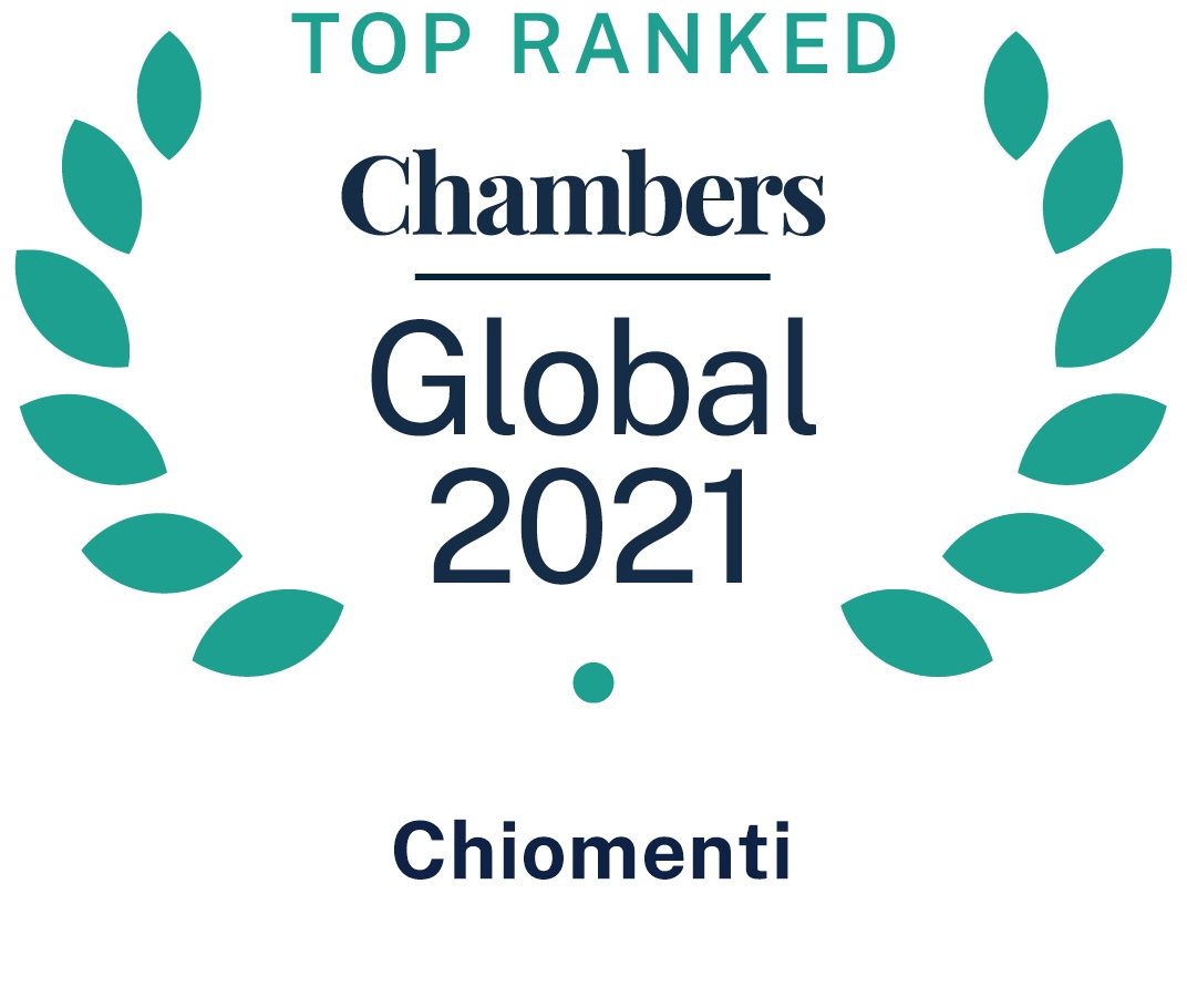 Chambers Global 2021: top ranking confirmed for Chiomenti’s practices and individuals