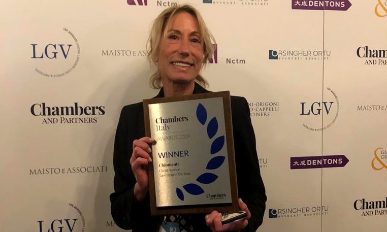 Chiomenti won the  “Client Service Award” at the 1° edition of Chambers and Partners Italy Awards 2019