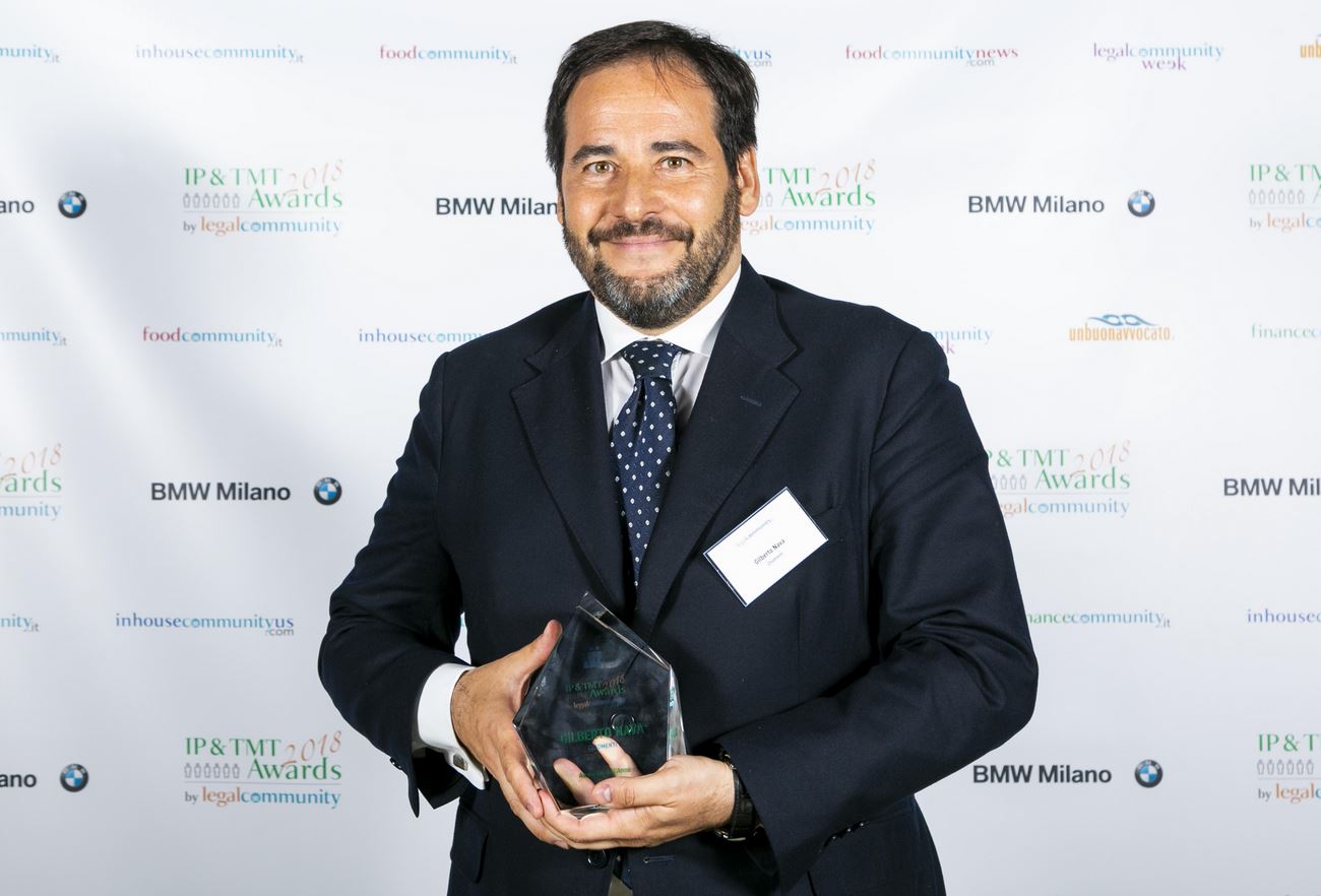 LegalCommunity IP & TMT Awards 2018: Chiomenti’s partner  Gilberto Nava awarded as “Lawyer of the Year Media”