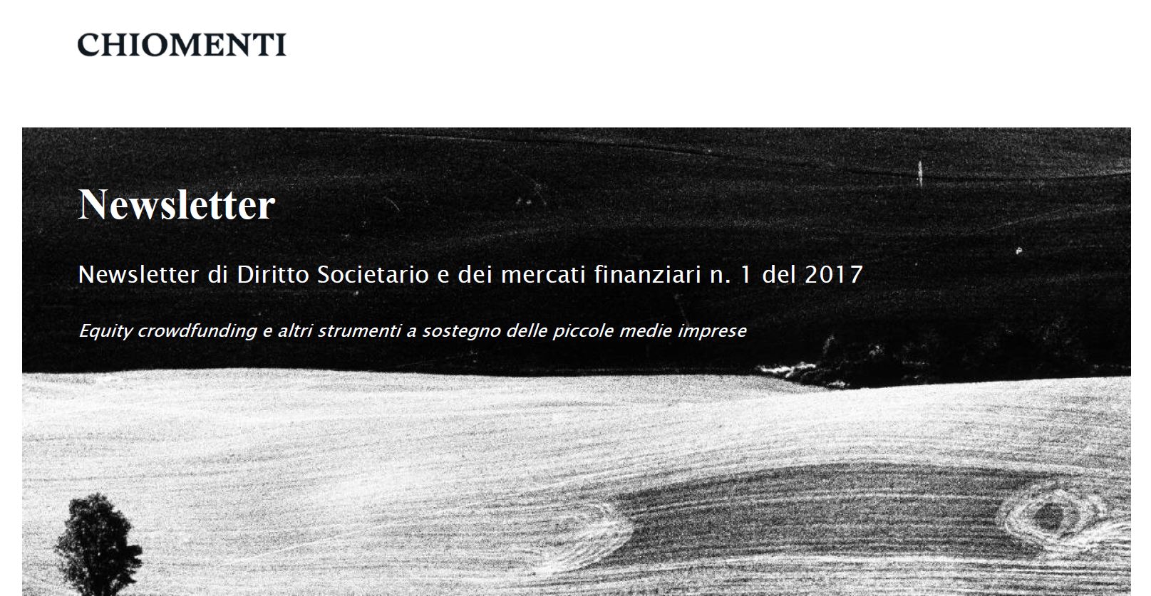 Newsletter Chiomenti n.1/2017: “The new tax regime applicable to investments made by managers and employees through the grant of enhanced economic rights (i.e., carried interest)”