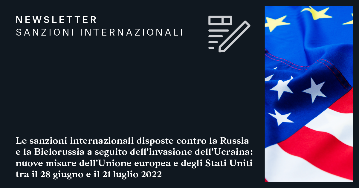 Newsletter | Sanzioni internazionali