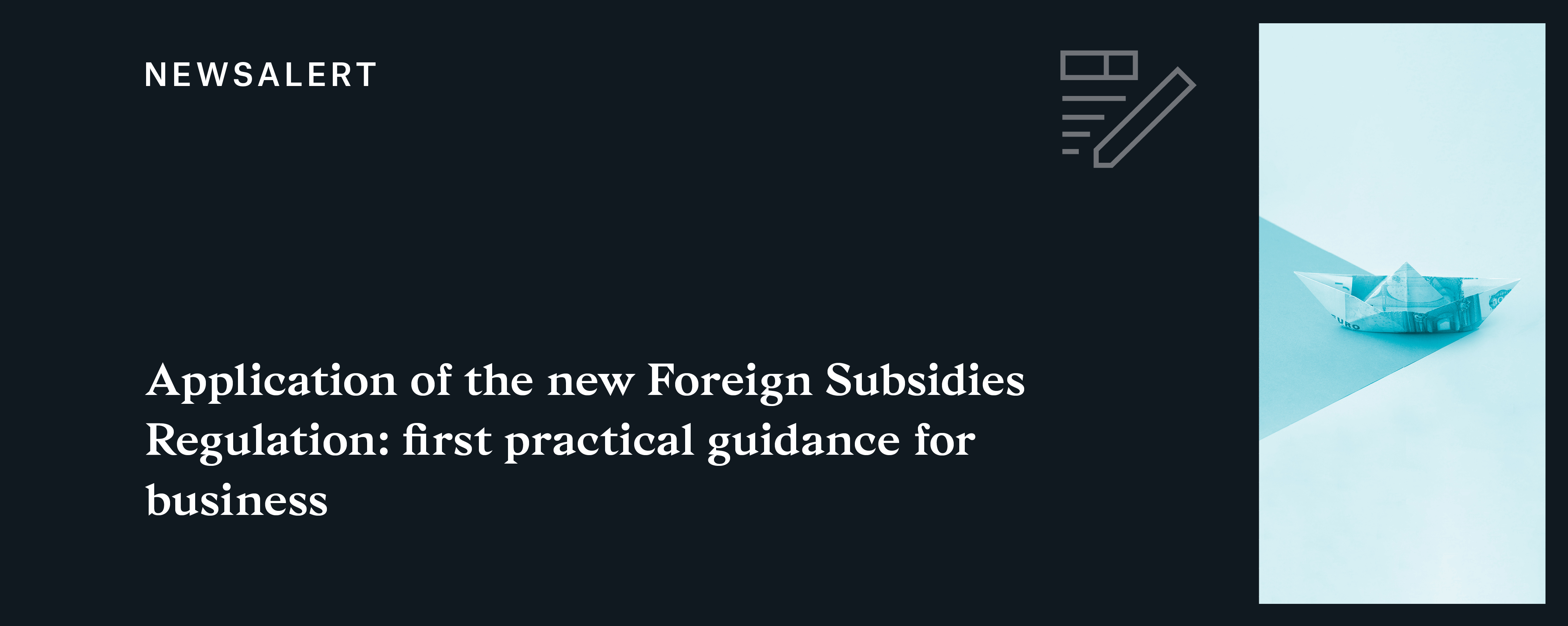 Newsalert | Foreign Subsidies
