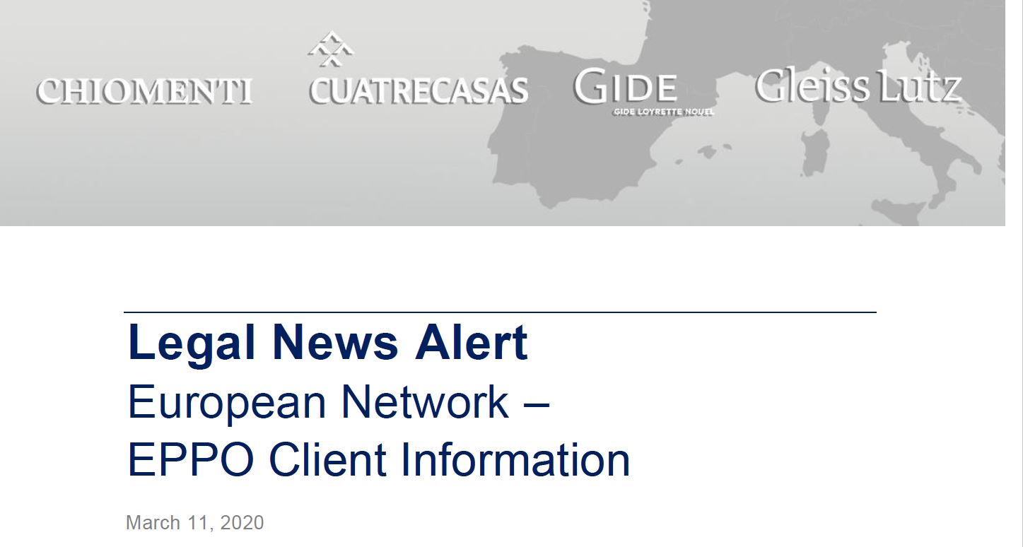 NewsAlert European Network – EPPO Client Information
