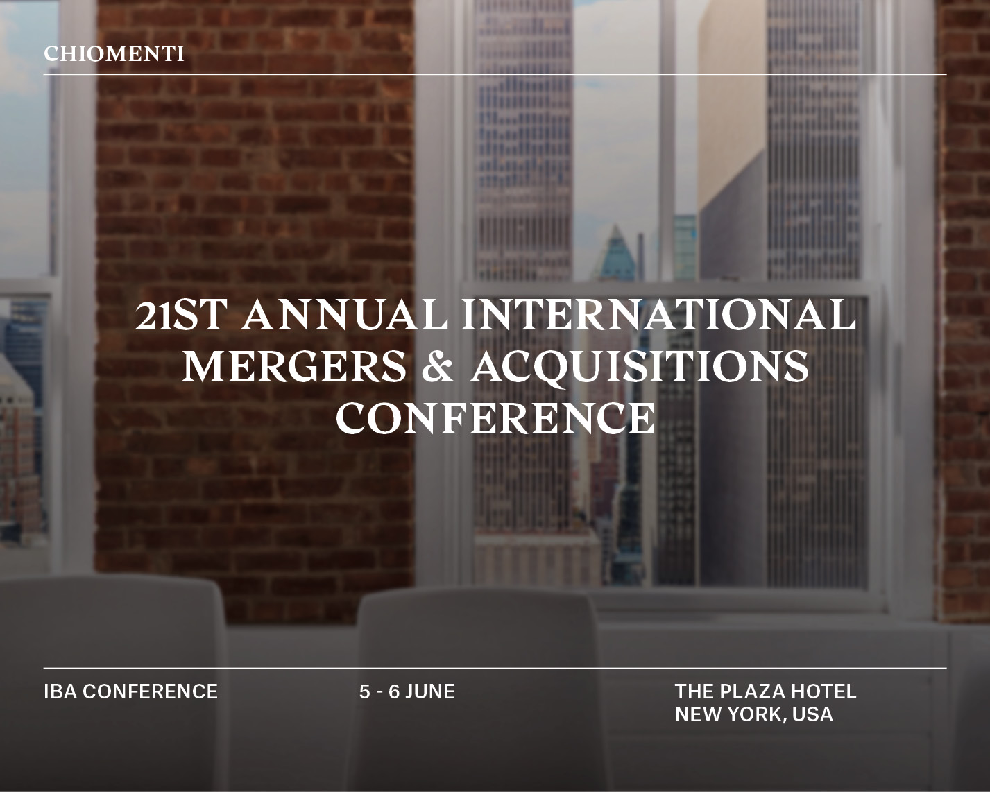 21st Annual International Mergers & Acquisitions Conference