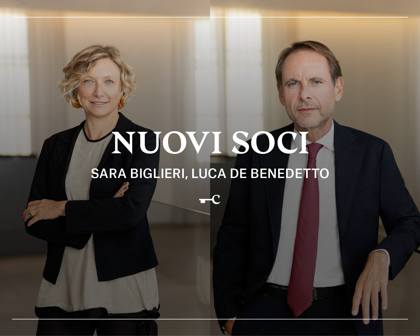 Sara Biglieri e Luca De Benedetto nuovi Soci Chiomenti